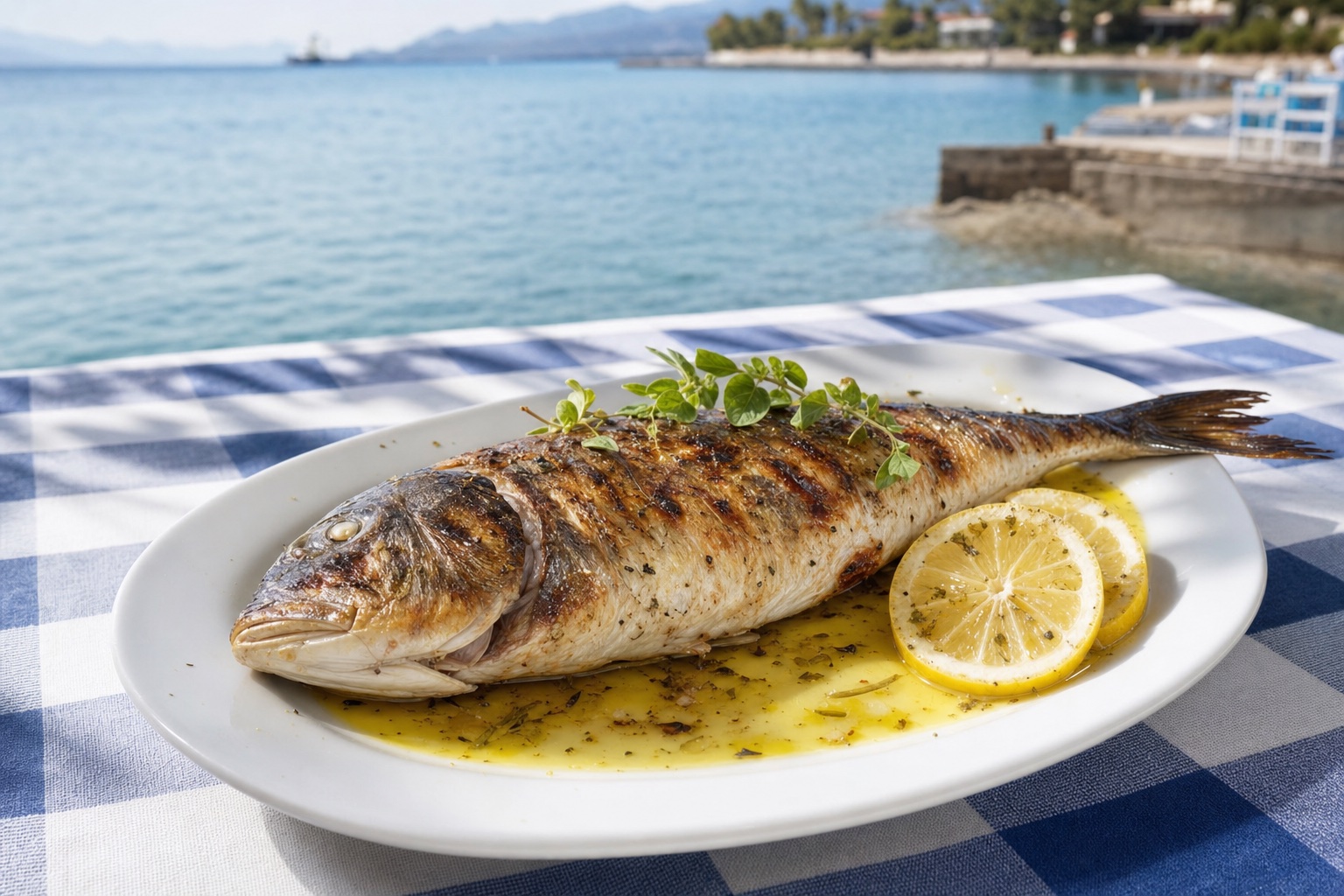 Τσιπούρα σχάρας · Grilled sea bream