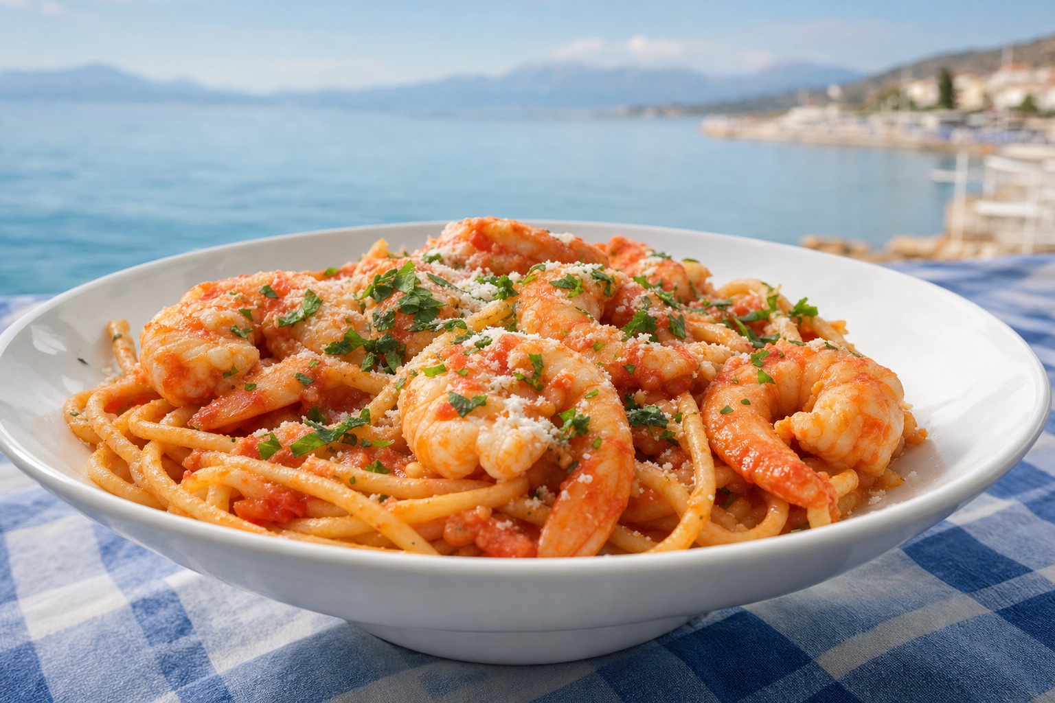 Γαριδομακαρονάδα · Shrimp pasta
